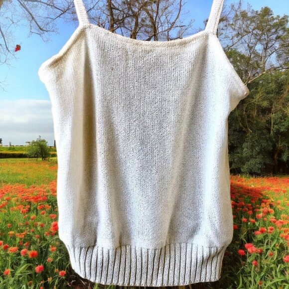 Dr. Haider-Petkov Luxury Vienna Vtg Knit Sleeveless Cami Tank Top - Picture 3 of 11